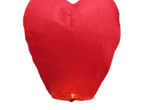 Balões Chineses Coração Vermelho (10 unidades)