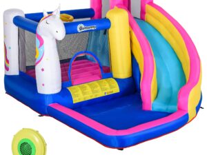 Insuflável com Escorrega e Piscina