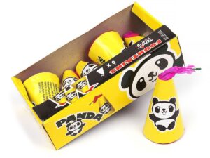 Cones Panda com Efeito Repuxo de 2 metros (6 unidades)