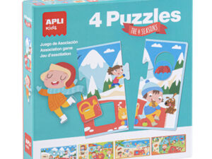 Puzzle Apli Kids as Estações do Ano (caixa com 4 unidades)