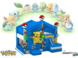 Insuflável Profissional Pikachu (Tema Pokémons)