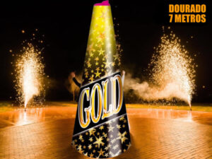 Cone Repuxo Dourado 7 Metros