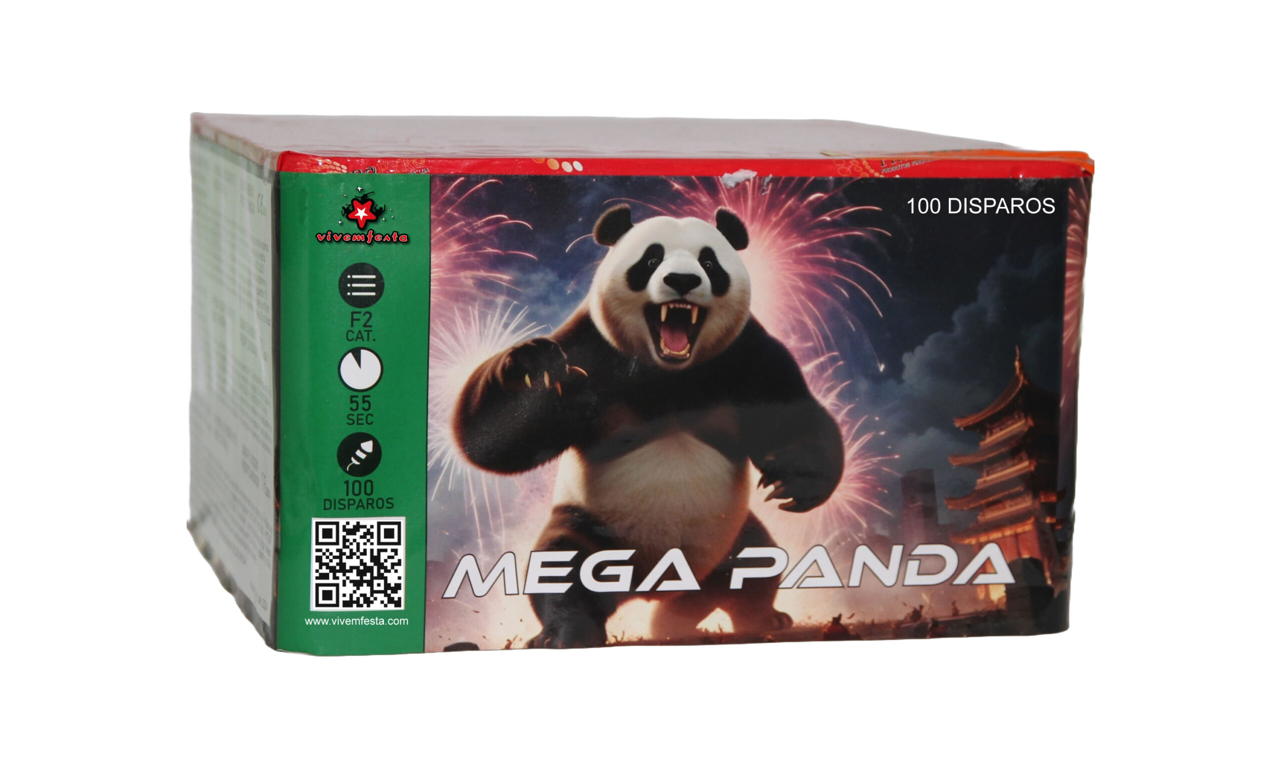 Bateria 100 Disparos Mega Panda