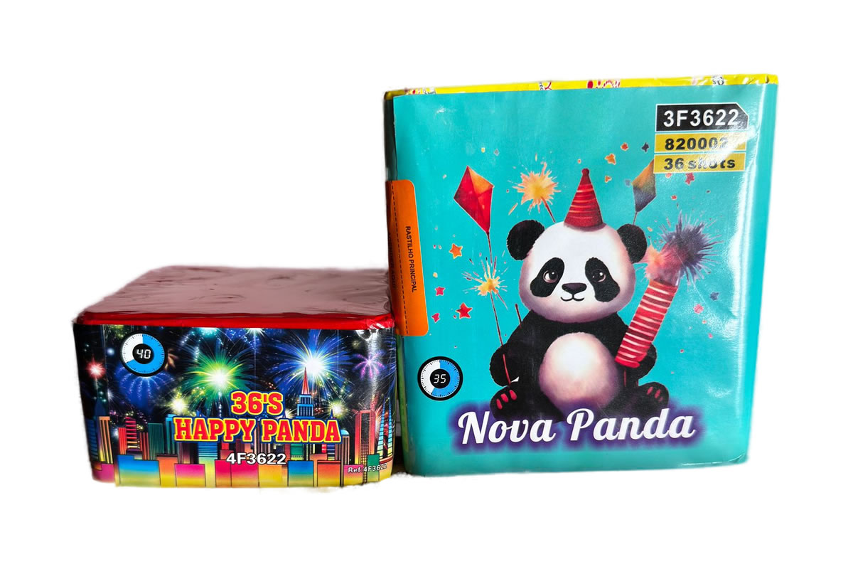 Bateria Fogo De Artifício 36 Tiros Big Nova Panda - Image 2