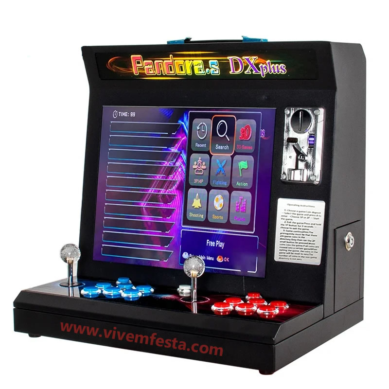 Máquina Arcade Retro Bartop com 5000 Jogos (Moedeiro Incluído) - Image 2