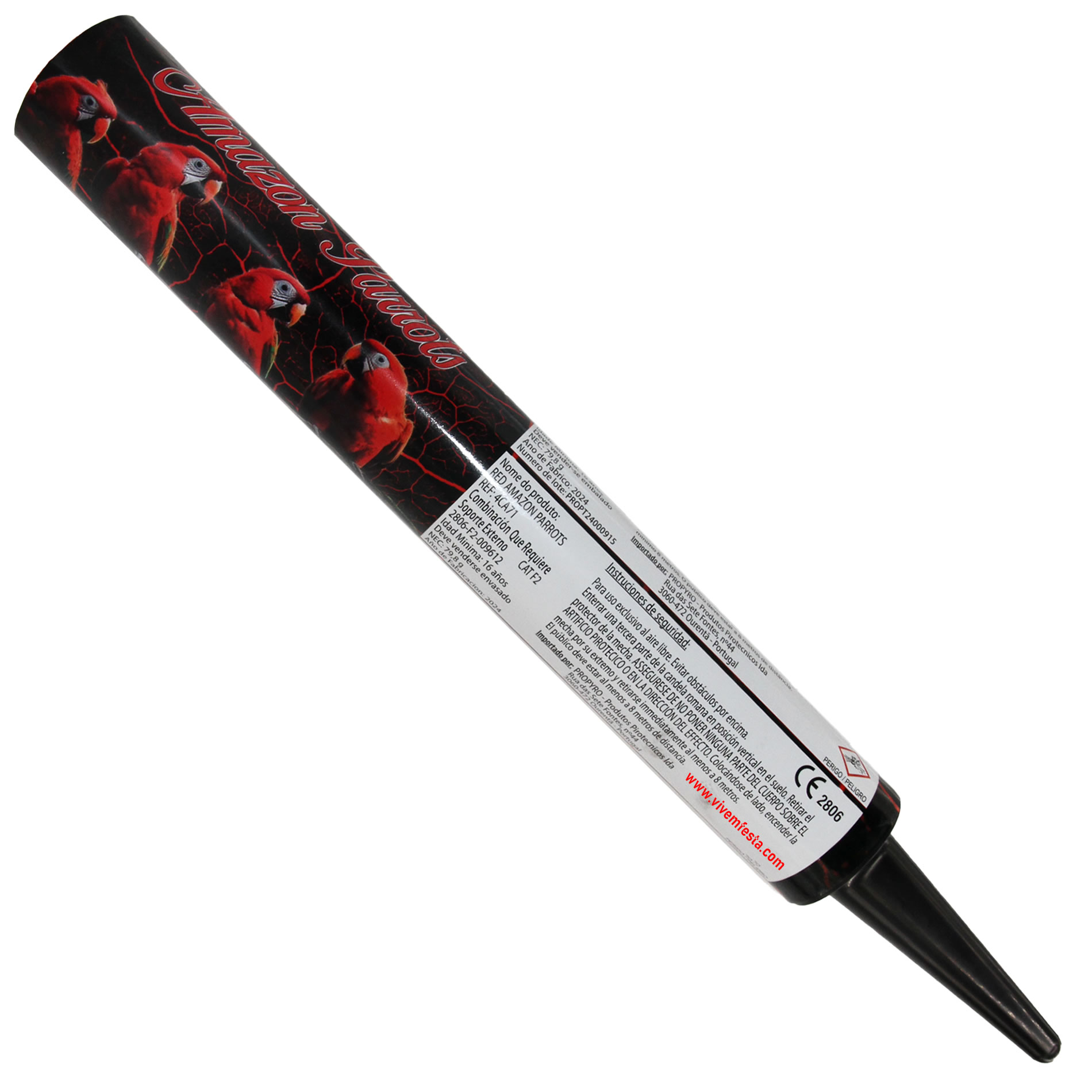 gatling vermelho pirotecnia