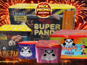 baterias de fogo de artifício Panda pack com 5 unidades para espetáculo completo